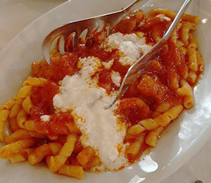 pasta trapanese red sauce